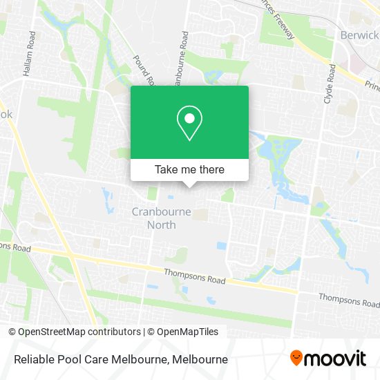 Reliable Pool Care Melbourne map