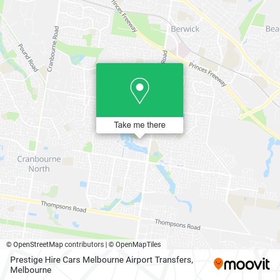 Prestige Hire Cars Melbourne Airport Transfers map