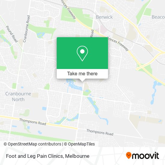 Foot and Leg Pain Clinics map