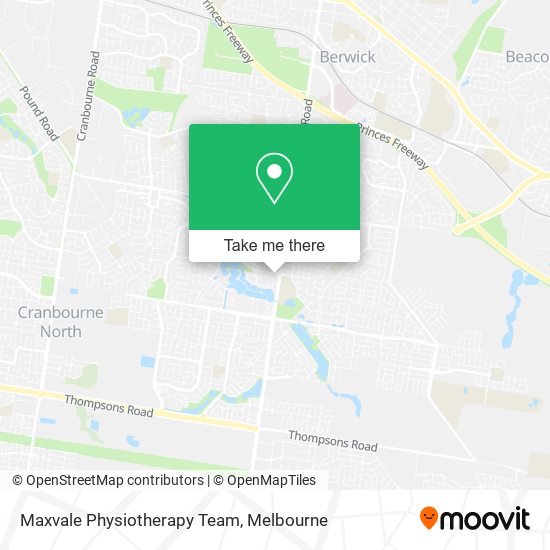 Maxvale Physiotherapy Team map