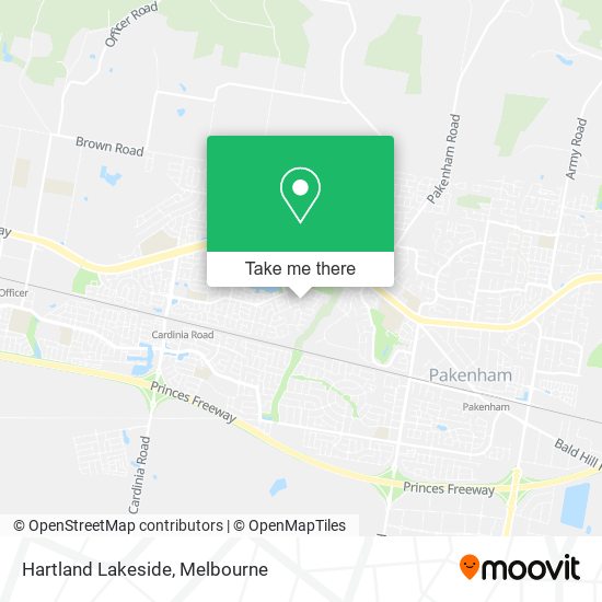 Hartland Lakeside map