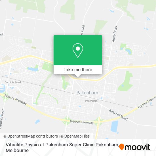 Vitaalife Physio at Pakenham Super Clinic Pakenham map