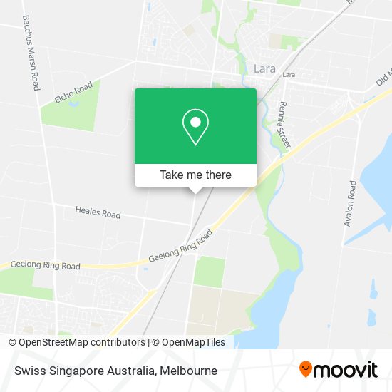 Swiss Singapore Australia map