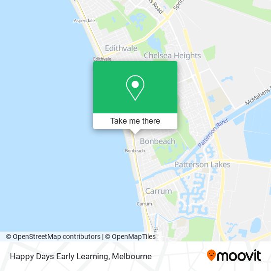 Happy Days Early Learning map