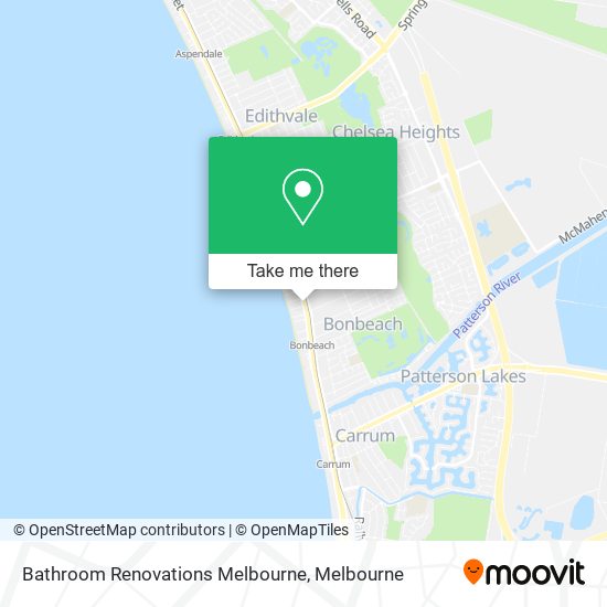 Bathroom Renovations Melbourne map