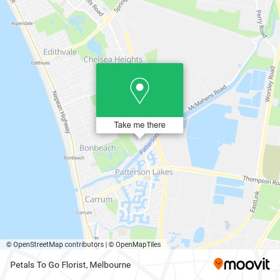 Petals To Go Florist map