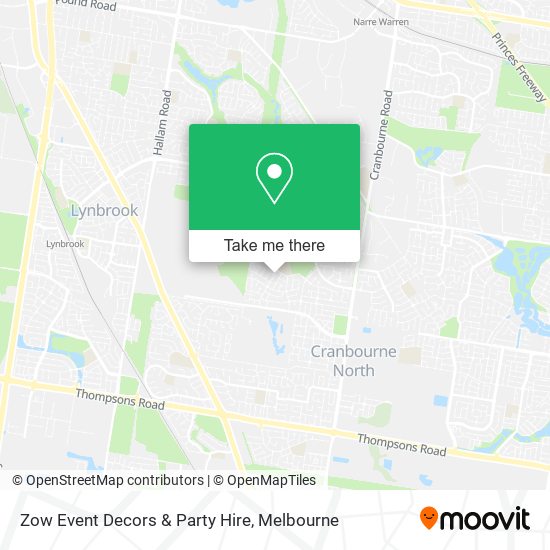 Zow Event Decors & Party Hire map