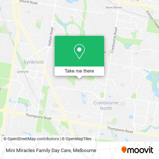 Mini Miracles Family Day Care map