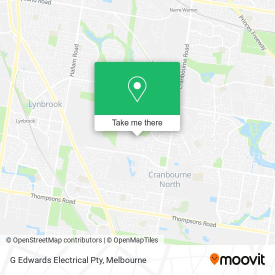 G Edwards Electrical Pty map