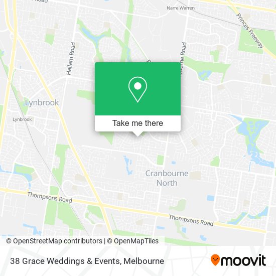 Mapa 38 Grace Weddings & Events