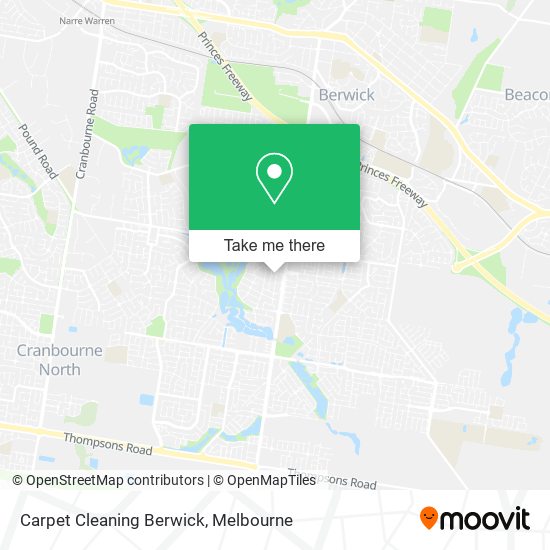 Carpet Cleaning Berwick map