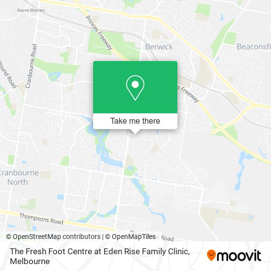 The Fresh Foot Centre at Eden Rise Family Clinic map