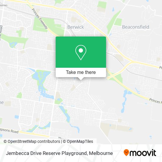 Jembecca Drive Reserve Playground map