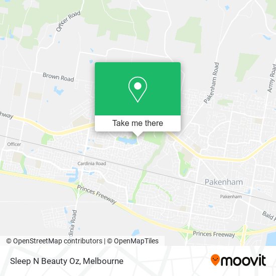 Sleep N Beauty Oz map