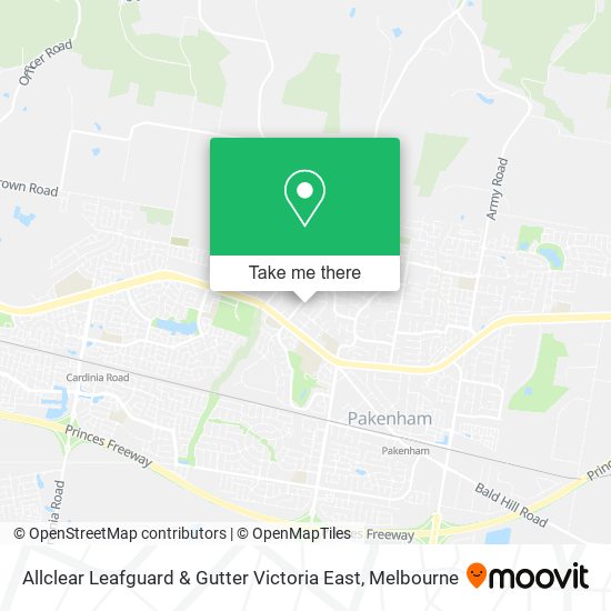 Allclear Leafguard & Gutter Victoria East map