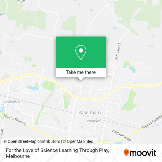 For the Love of Science Learning Through Play map