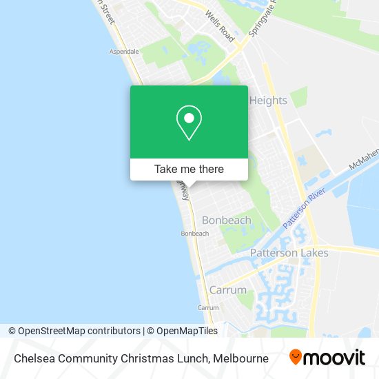 Chelsea Community Christmas Lunch map