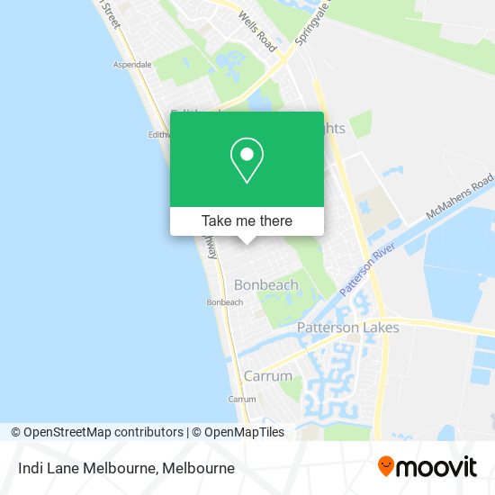 Indi Lane Melbourne map