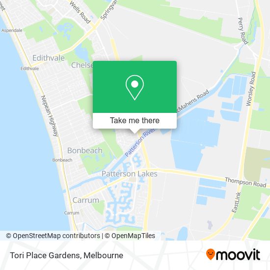 Tori Place Gardens map