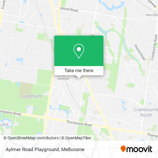 Aylmer Road Playground map