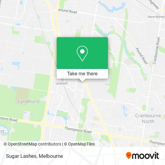 Sugar Lashes map