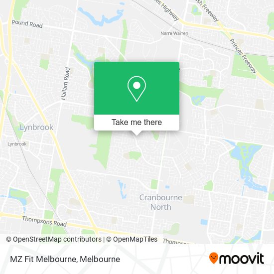 MZ Fit Melbourne map