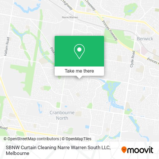 SBNW Curtain Cleaning Narre Warren South LLC map