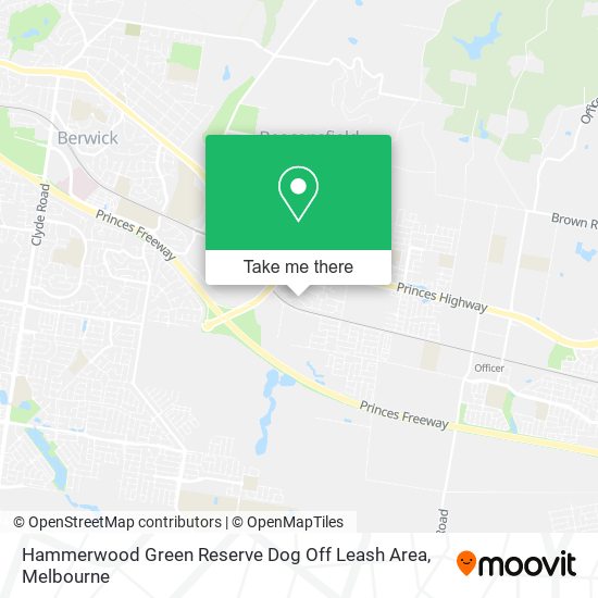 Hammerwood Green Reserve Dog Off Leash Area map