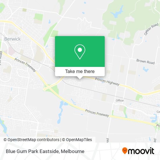 Blue Gum Park Eastside map