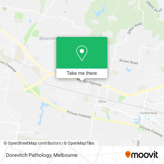 Dorevitch Pathology map