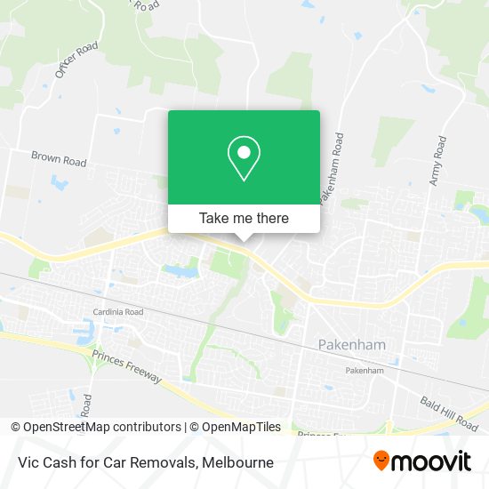 Vic Cash for Car Removals map