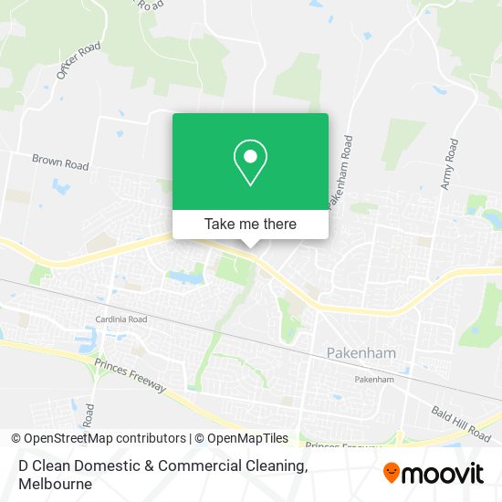 D Clean Domestic & Commercial Cleaning map