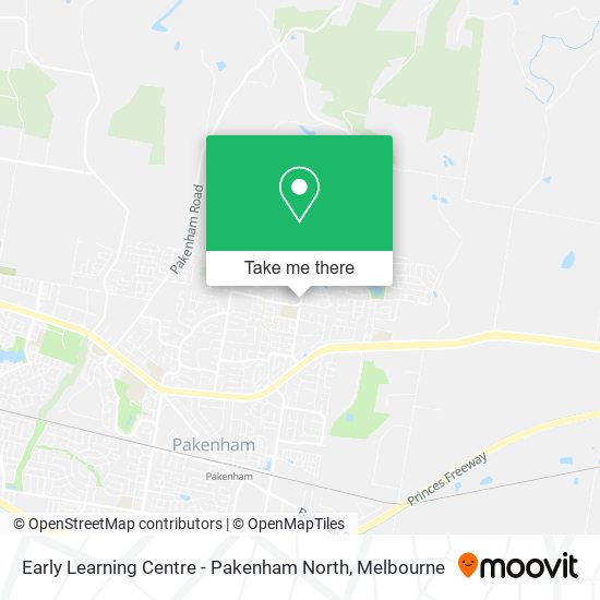 Early Learning Centre - Pakenham North map
