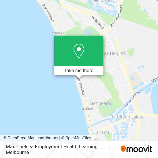 Mapa Max Chelsea Employment Health Learning