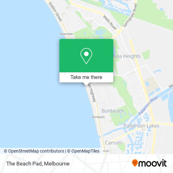 The Beach Pad map