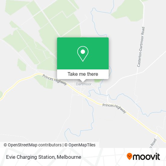 Evie Charging Station map