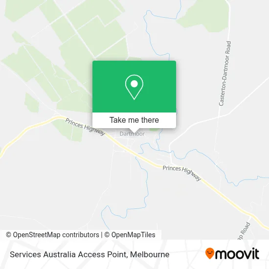 Services Australia Access Point map