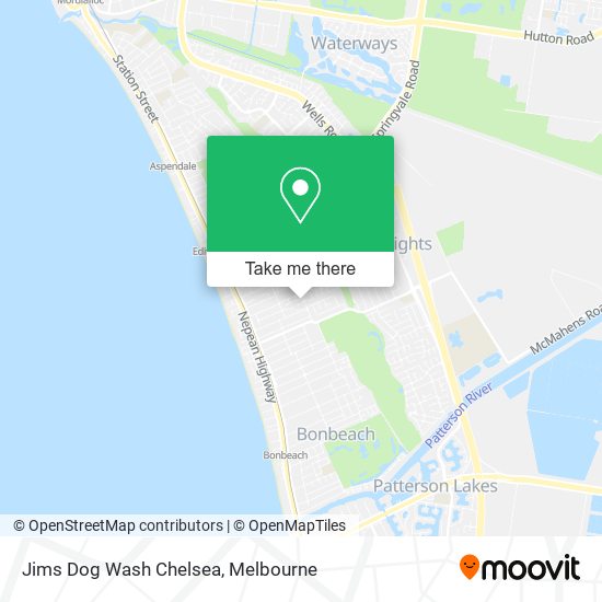 Jims Dog Wash Chelsea map