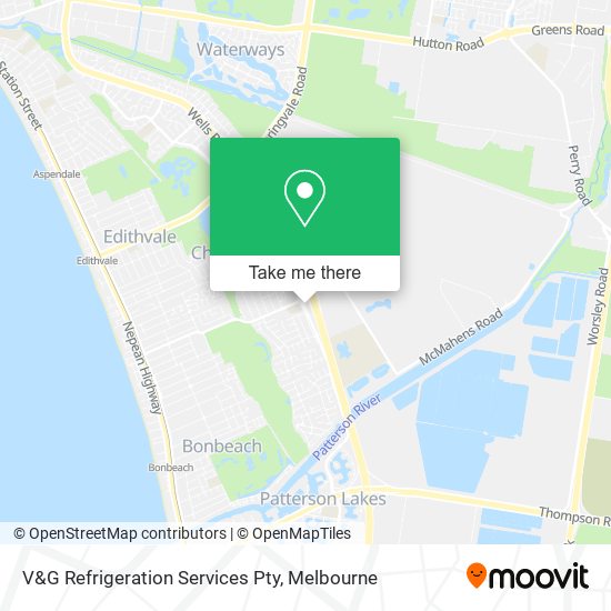 V&G Refrigeration Services Pty map