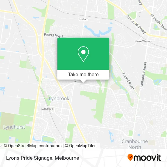 Mapa Lyons Pride Signage