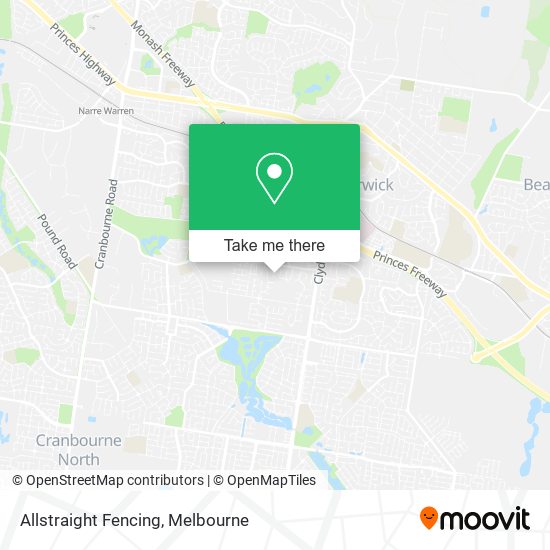Allstraight Fencing map