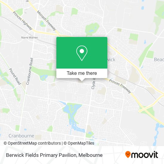Berwick Fields Primary Pavilion map