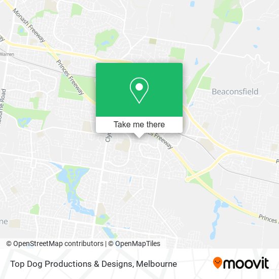 Top Dog Productions & Designs map