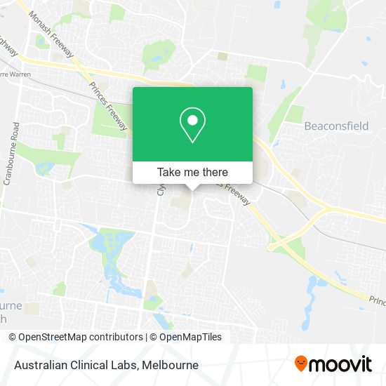 Australian Clinical Labs map