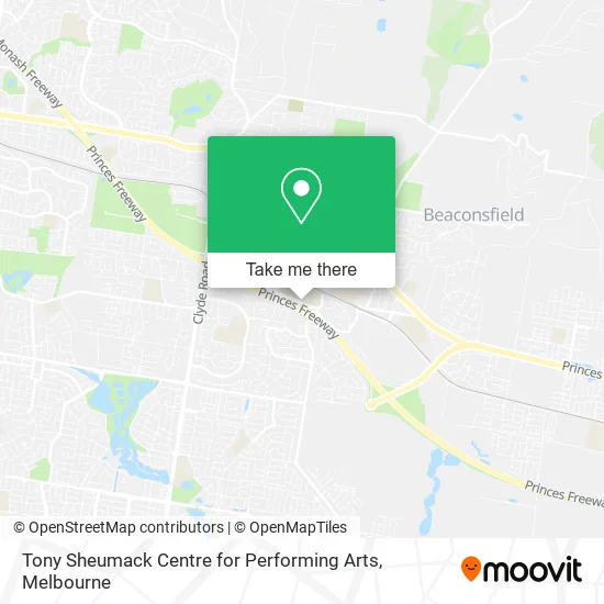 Tony Sheumack Centre for Performing Arts map