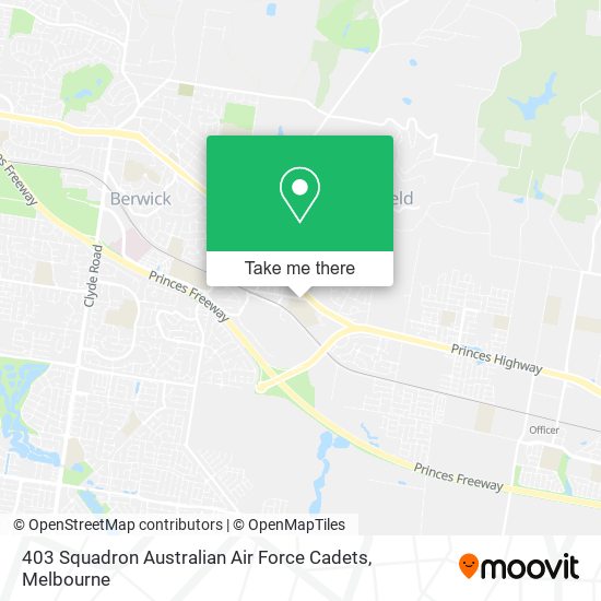 403 Squadron Australian Air Force Cadets map