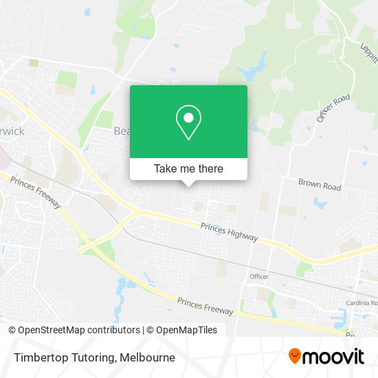 Timbertop Tutoring map