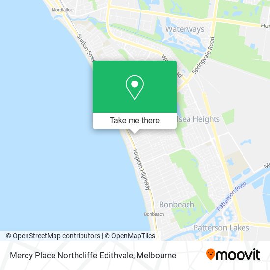 Mercy Place Northcliffe Edithvale map
