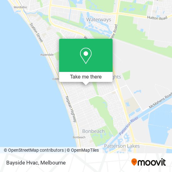 Bayside Hvac map