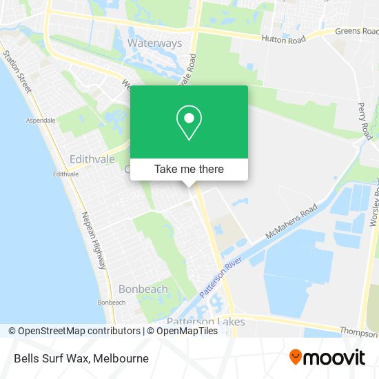 Bells Surf Wax map